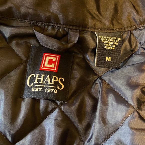 Chaps Ralph Lauren Fleece Zip Up Jacket Vintage Plaid Flannel - Picture 2 of 4